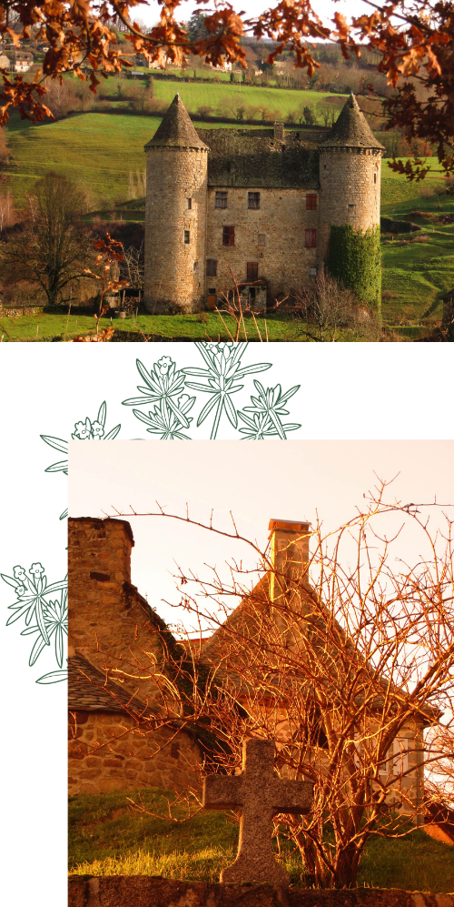 Points de vue sur le village de S&eacute;nezergues